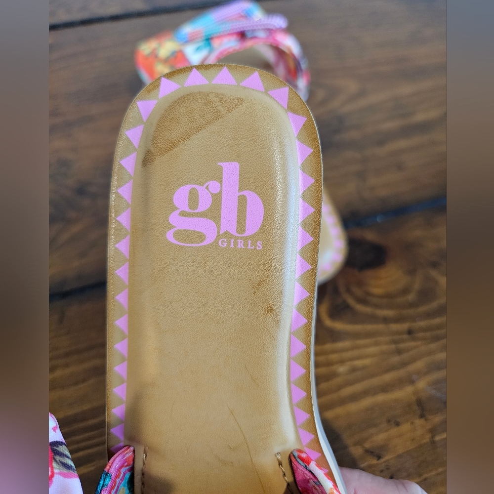 GB Girls Multi-Color Fruit Print Sandals/Shoes Easter/Summer Size 3M - Picture 6 of 6